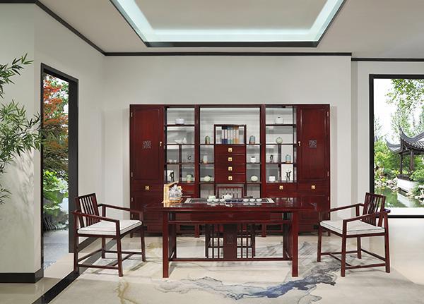 深圳红木家具十大品牌：品茗美联红木伴幽绝时光(图3)